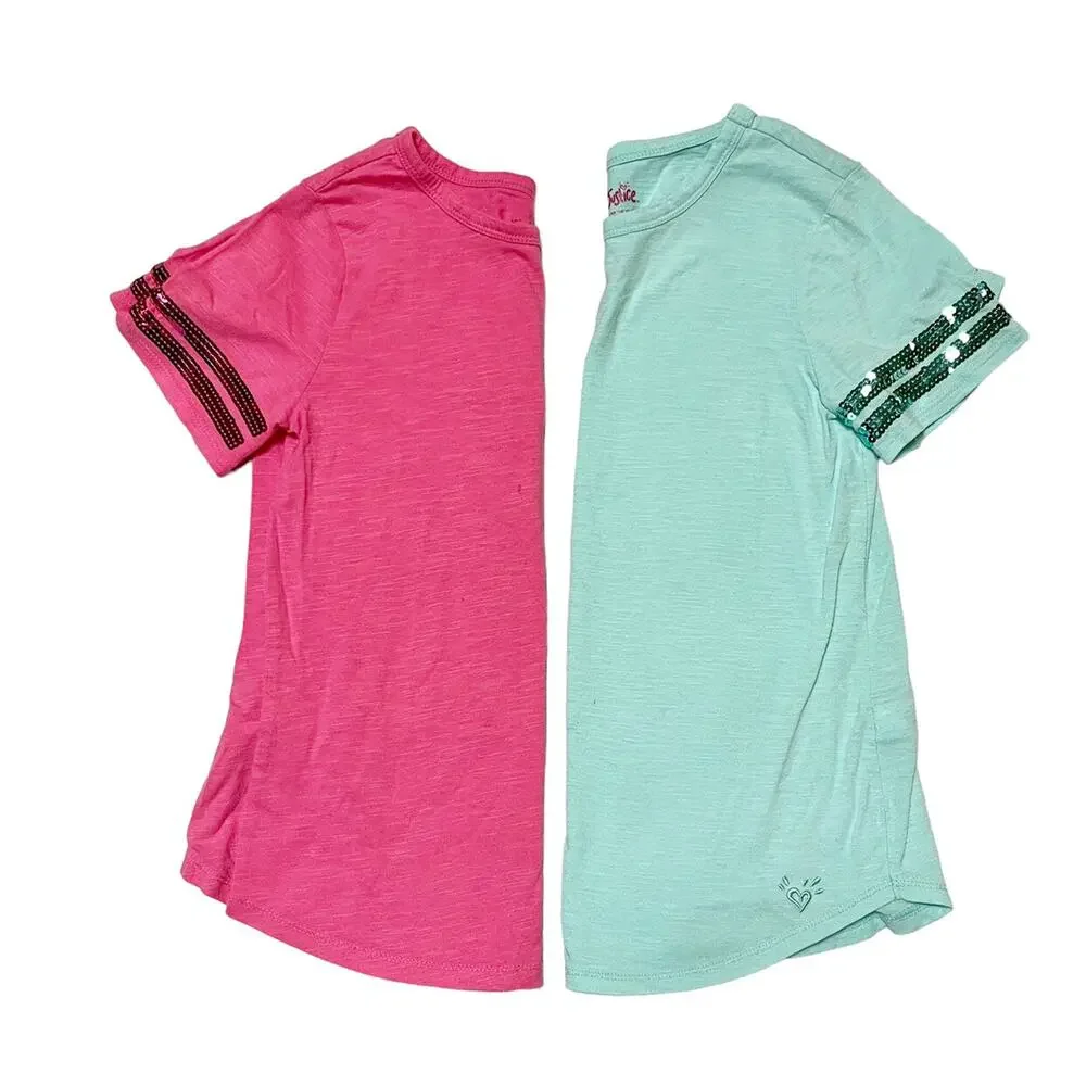 Justice Sequin Shirt Bundle Size 10